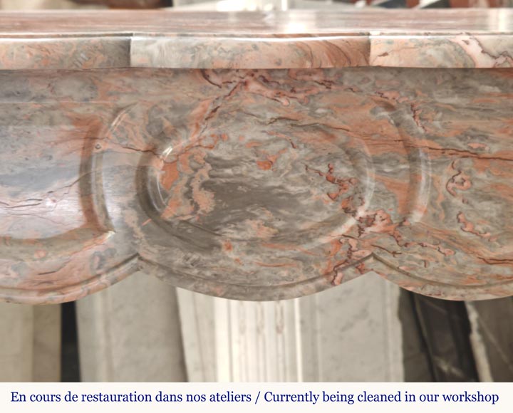 Cheminée de style Louis XV modèle Pompadour en marbre Enjugerais Cheminée de style Louis XV modèle Pompadour en marbre Enjugerais-1