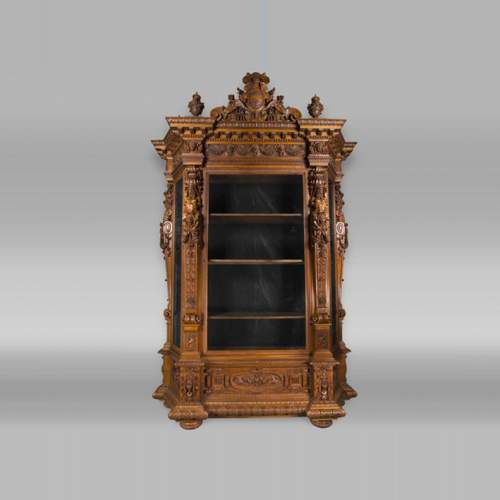 Une Vitrine d'apparat monumentale provenant d'un exceptionnel ensemble mobilier réalisé par Moïse Michelangelo Guggenheim pour le Palazzo Papadopoli de Venise, Italie 
