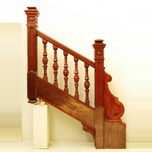 Escalier en acajou fin XIXe siècle.