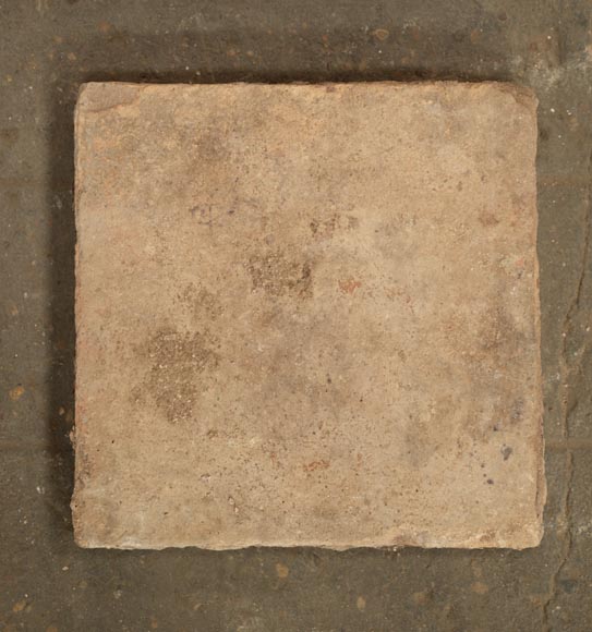 Sol du XVIIIe siècle, composé de dalles de terre crue-3
