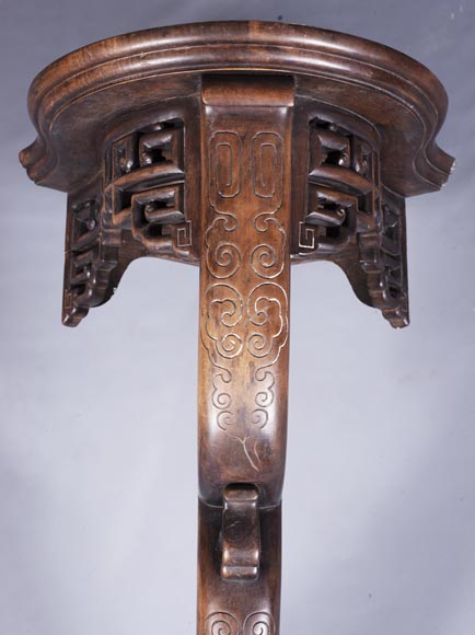 Console d'angle ancienne de style japonisant-2