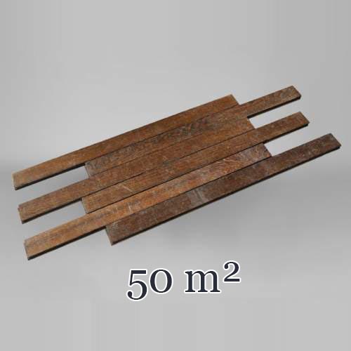Lot de 50 m² de parquet droit en chêne
