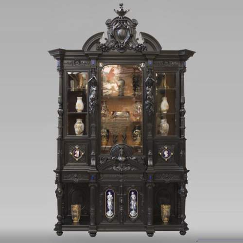 Henri LEMOINE, Maison LEMOINE, LEMARCHAND ET Edmond BÉRANGER, Exceptionnelle bibliothèque de style Renaissance 