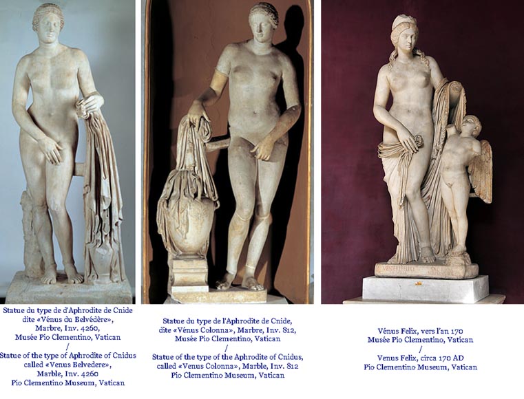 Vénus et Cupidon, statue hollandaise du XVIIe siècle, en marbre de Carrare-12