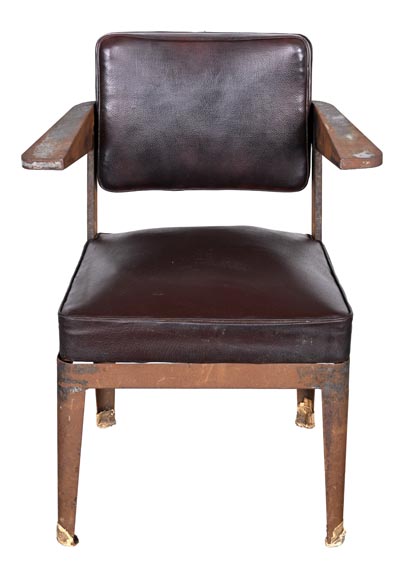 Fauteuil de PROUVÉ Jean, à prouver qu’il est de Prouvé-2