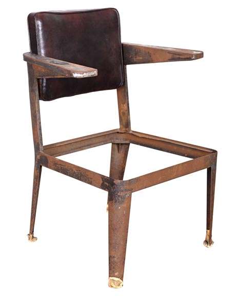 Fauteuil de PROUVÉ Jean, à prouver qu’il est de Prouvé-4
