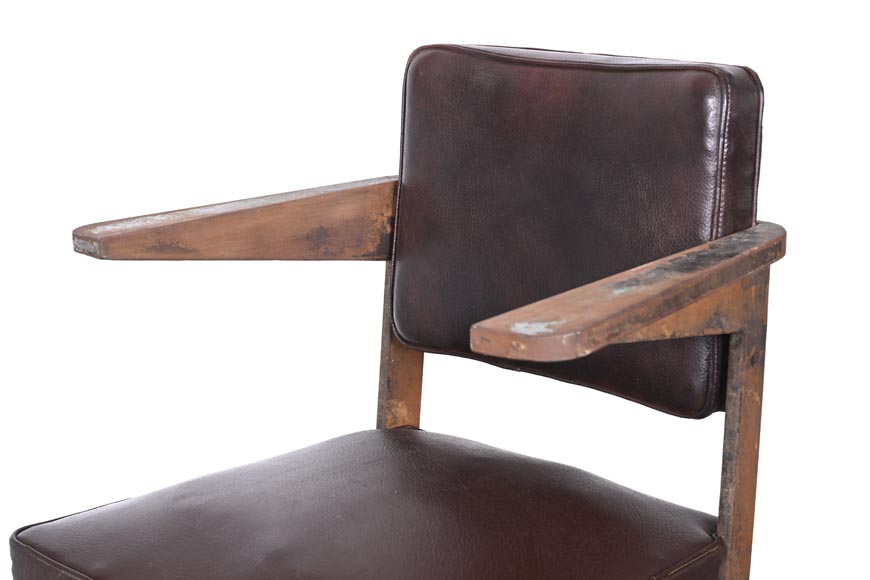 Fauteuil de PROUVÉ Jean, à prouver qu’il est de Prouvé-6