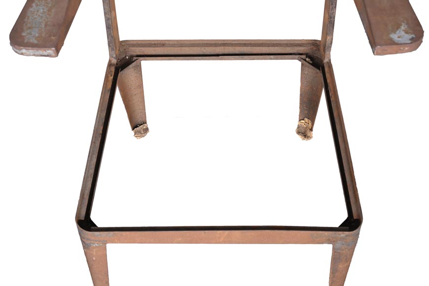 Fauteuil de PROUVÉ Jean, à prouver qu’il est de Prouvé-8