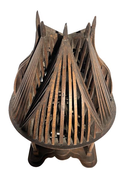 Chef d’œuvre de compagnonnage en noyer-3