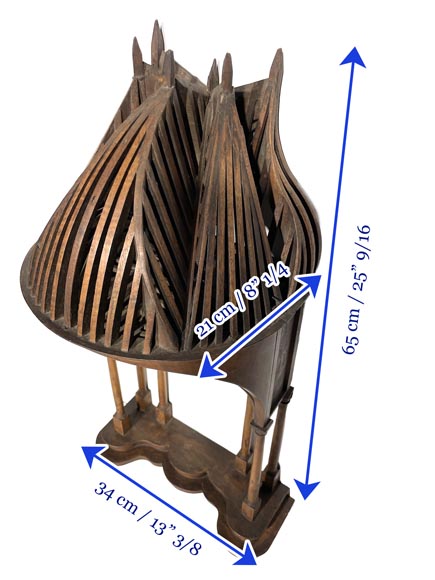 Chef d’œuvre de compagnonnage en noyer-7