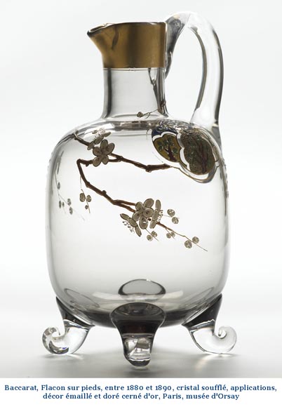 BACCARAT (attribué à), Paire de vases au décor de bambous, vers 1880-7