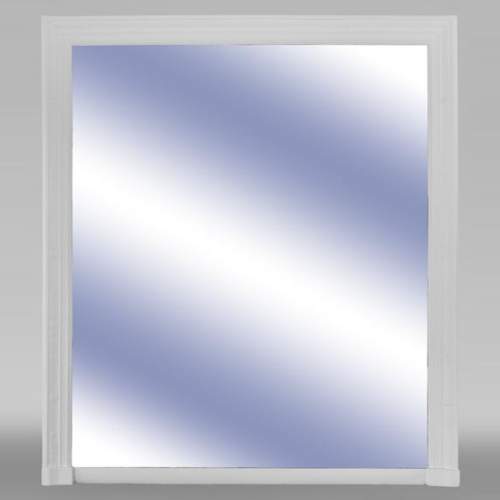 Trumeau ancien de style Restauration à palmettes en stuc peint