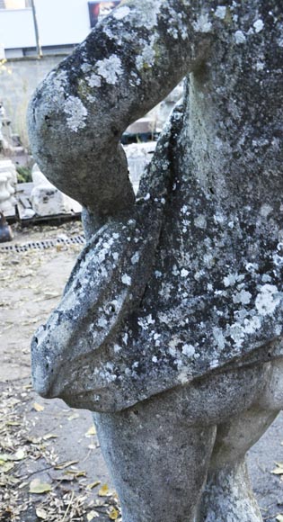 Hercule enfant, statue de jardin en pierre-6