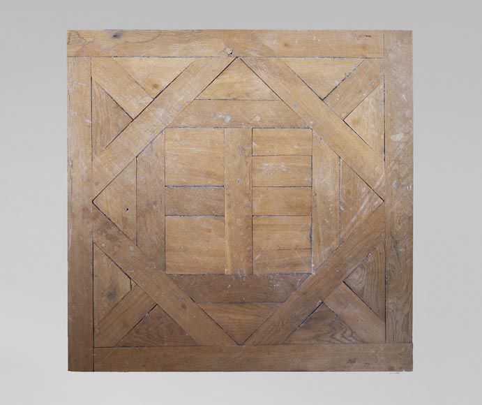 Parquet d'Aremberg en chêne, réalisé à partir de bois ancien Parquet d'Aremberg en chêne, réalisé à partir de bois ancien-0