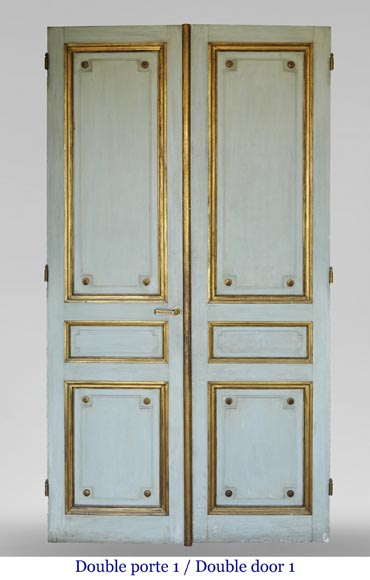 Paire de double porte de style Louis XVI-1