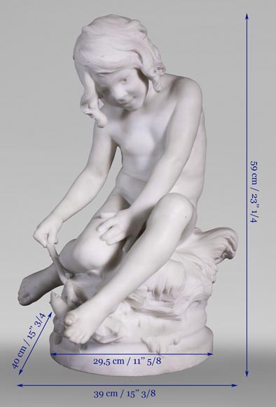 Auguste MOREAU, Le Pêcheur d’écrevisse, vers 1902-9