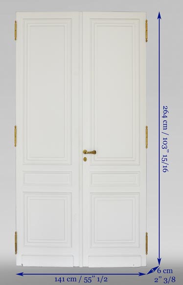 Suite de quatre double-portes de style Louis XVI-6