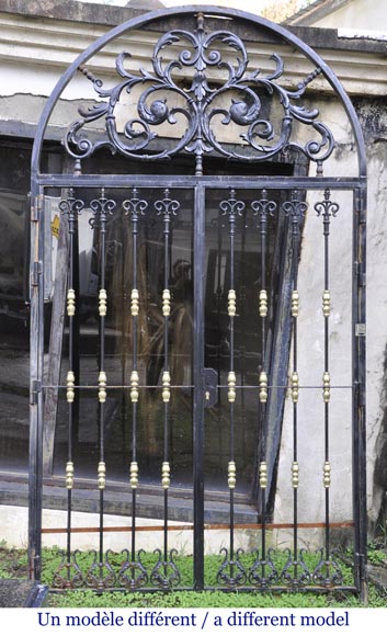 Ensemble de six portes modernes en fonte dans le style des portails XVIIIe-11