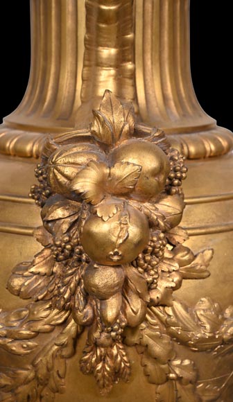 Ferdinand BARBEDIENNE (1810-1892), Grand vase à l'antique en bronze doré Ferdinand BARBEDIENNE (1810-1892), Grand vase à l'antique en bronze doré-5