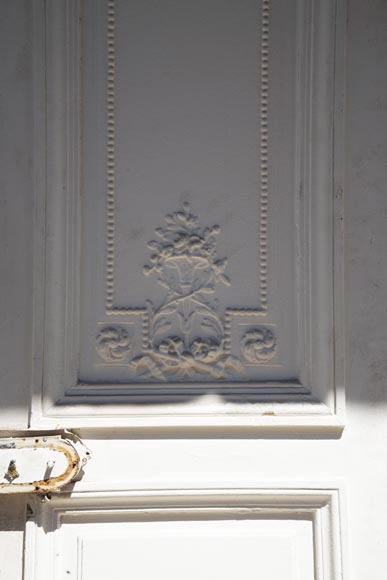 Ensemble de huit double-portes de style Napoléon III en chêne peint-14