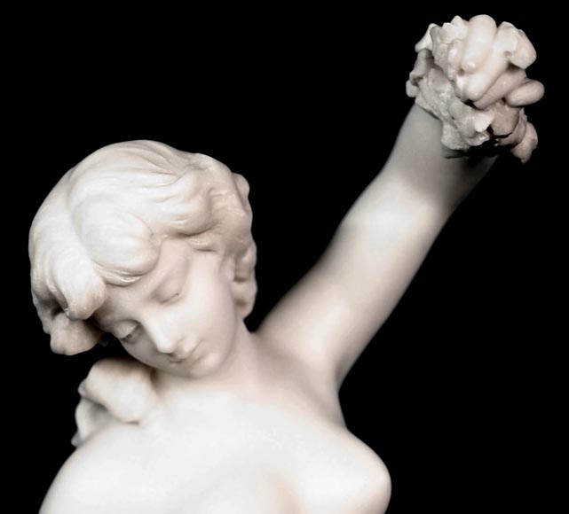 Louis-Robert CARRIER-BELLEUSE (1848-1913), Nymphe accompagnée d’une chèvre-3