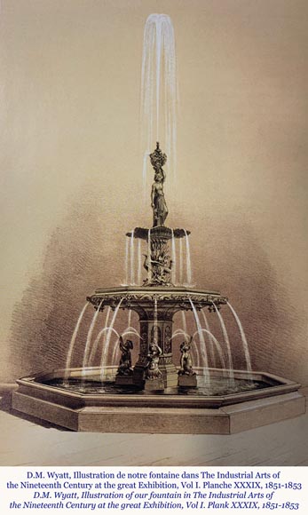 Fonderie du VAL D’OSNE - Exceptionnelle fontaine de style Renaissance Modèle présenté à l’Exposition Universelle de 1851-1