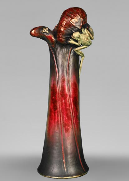 Eduard Stellmacher pour Amphora, Vase à la grenouille, vers 1900-0