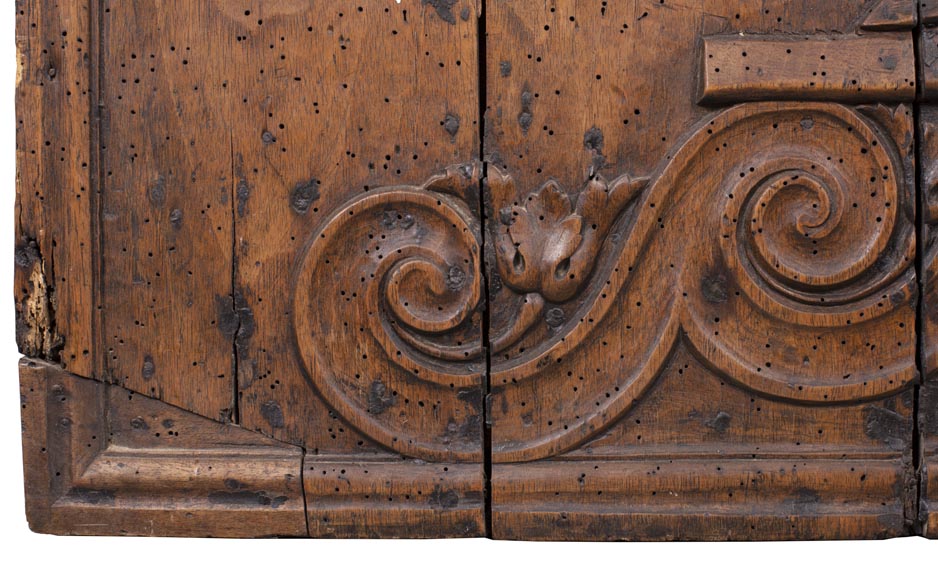 Matrice de plaque de cheminée en noyer d'époque Louis XVI-6