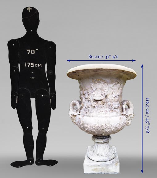 François GIRARDON (d'après) - Vase en pierre reconstituée-7