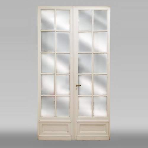 Grande double porte à miroirs, fin du XIXe siècle