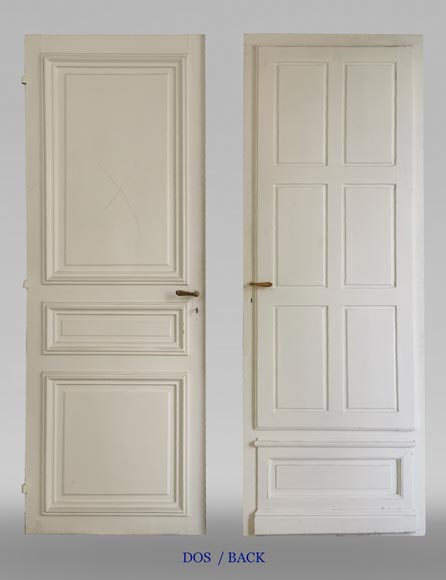 Paire de portes simples à miroirs, fin du XIXe siècle-10
