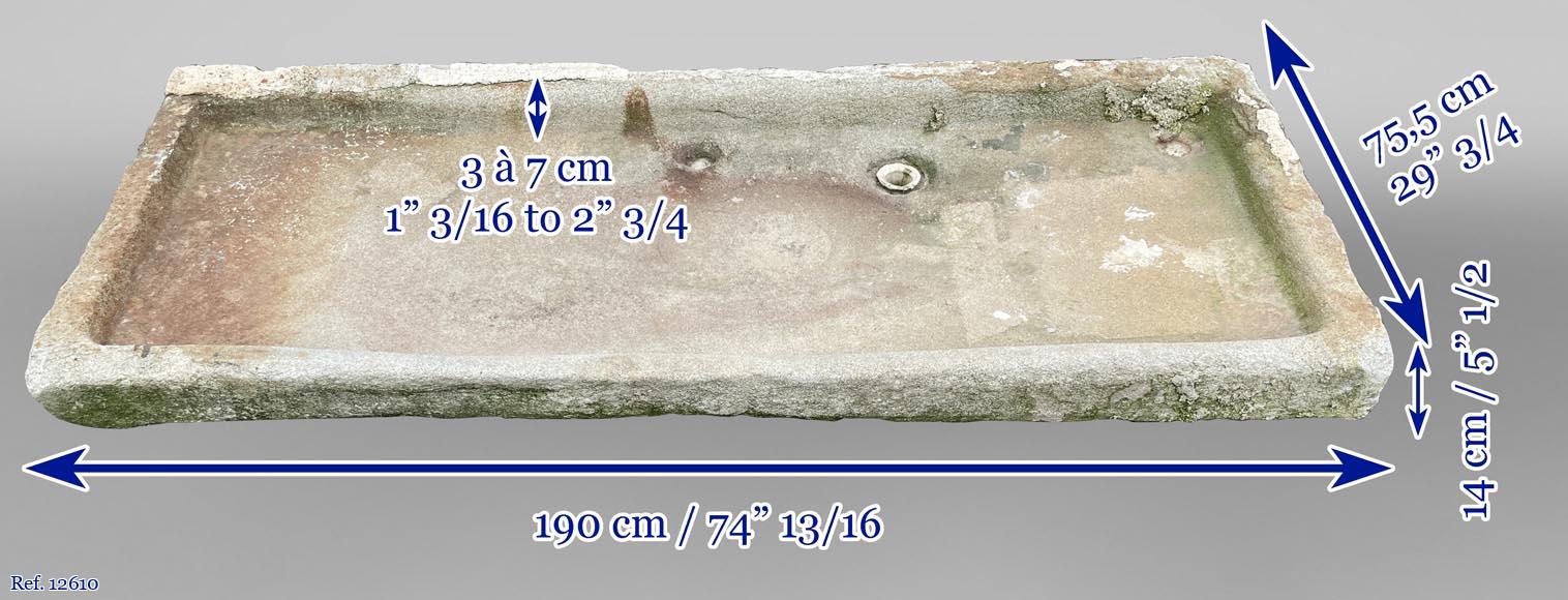 Rare évier encien en pierre, XVIIIe siècle-9