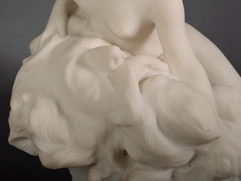Félix Soulès, « Un Rêve » en marbre blanc de Carrare, vers 1894-6