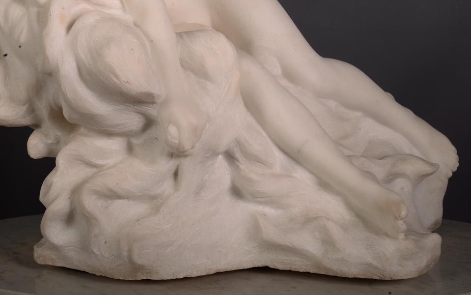 Félix Soulès, « Un Rêve » en marbre blanc de Carrare, vers 1894-7