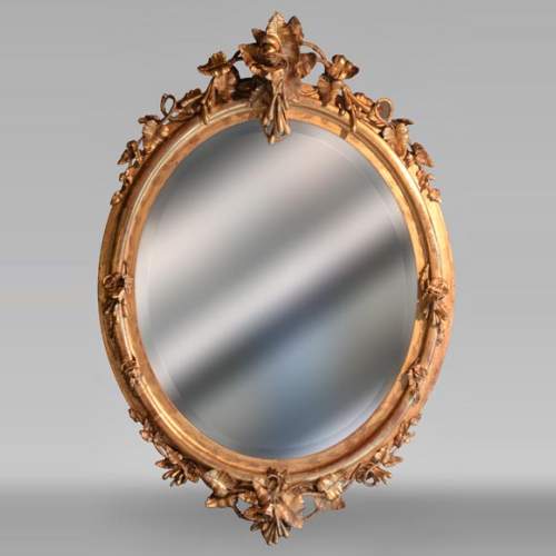 Miroir biseauté Napoléon III, seconde moitié du XIXe siècle 