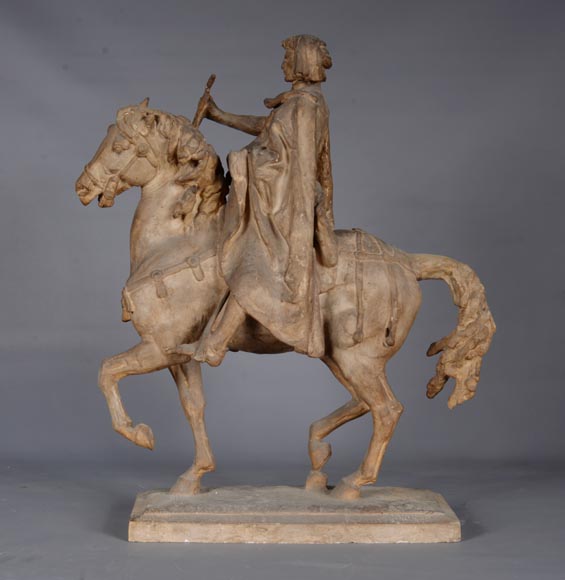 Jean-Antoine IDRAC (1849 – 1884), Maquette en plâtre pour le concours du monument à Étienne MARCEL, 1882-5