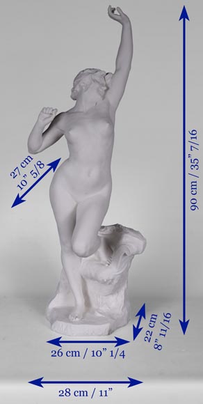 Manufacture de Sèvres, «Matinado » sculpture en biscuit d’après un modèle de Félix CHARPENTIER, 1910-16