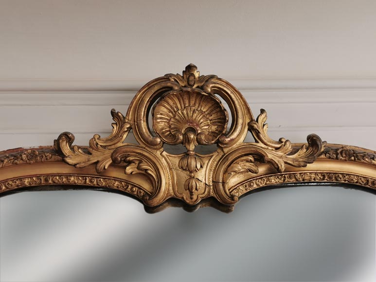 Trumeau de style Louis XV à la coquille-1