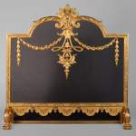 Pare-étincelle en bronze doré de style Napoléon III