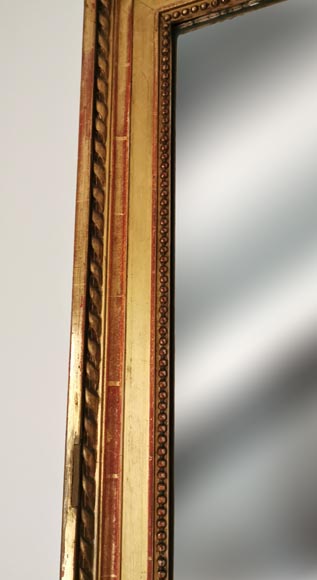Trumeau en bois et stuc doré Napoléon III-3