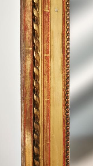 Trumeau en bois et stuc doré Napoléon III-5