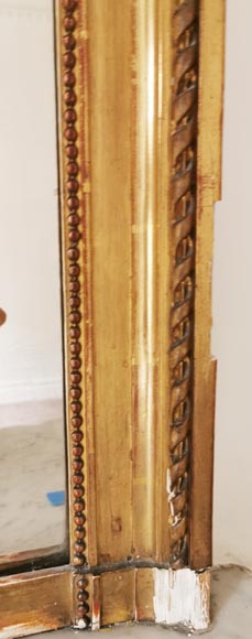 Trumeau en bois et stucdoré Napoléon III-4