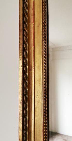 Trumeau en bois et stucdoré Napoléon III-5