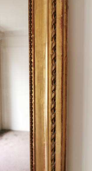 Trumeau en bois et stucdoré Napoléon III-6