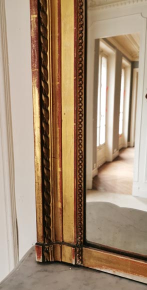 Grand trumeau en bois doré de style Napoléon III-4
