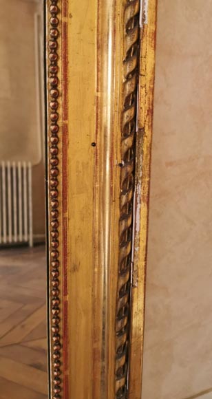 Grand trumeau en bois doré Napoléon III-4