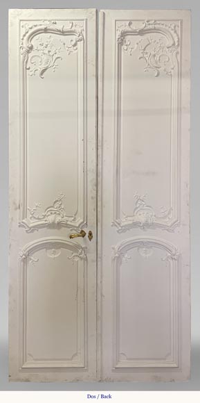 Important ensemble de 7 doubles portes de style Louis XV-30