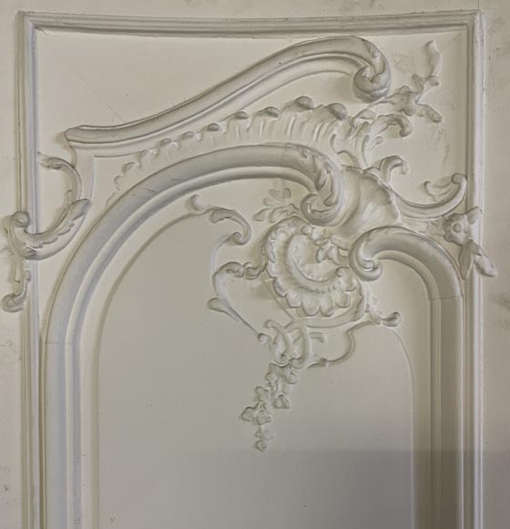Exceptionnelle paire de double portes galbées de style Louis XV, décorées sur les deux faces-1