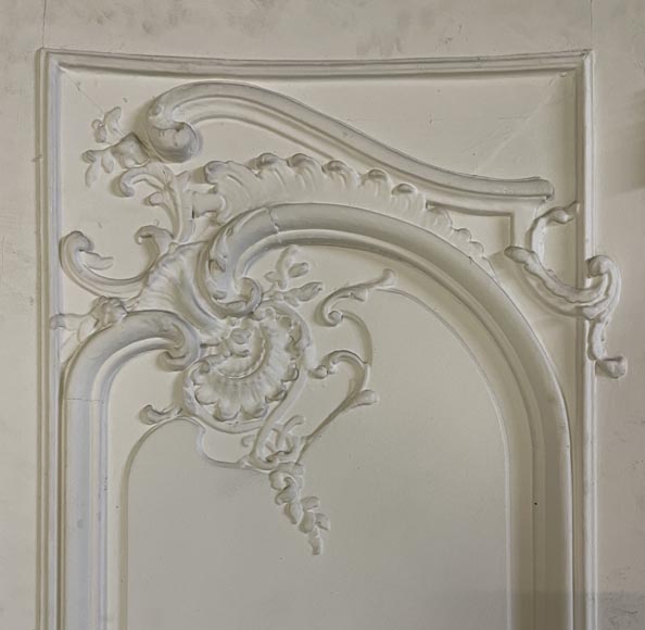 Exceptionnelle paire de double portes galbées de style Louis XV, décorées sur les deux faces-3