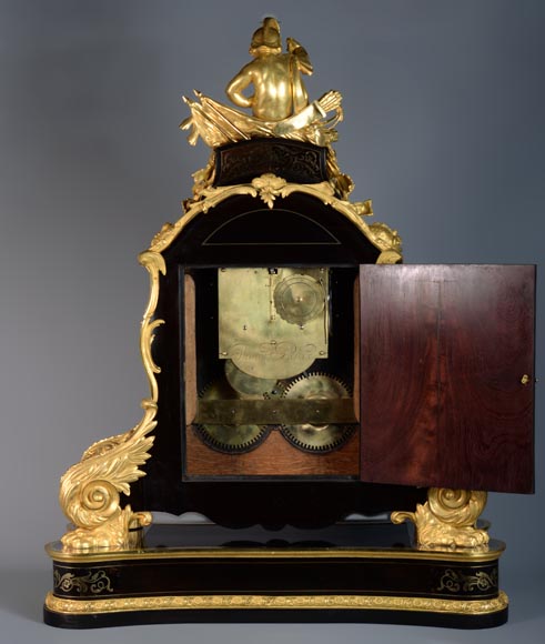 Jacques THURET (1669-1738) - Pendule astronomique montée dans une caisse en marqueterie Boulle attribuée à Alfred-Emmanuel BEURDELEY (1847-1919) - Ancienne collection du duc de Mouchy-16